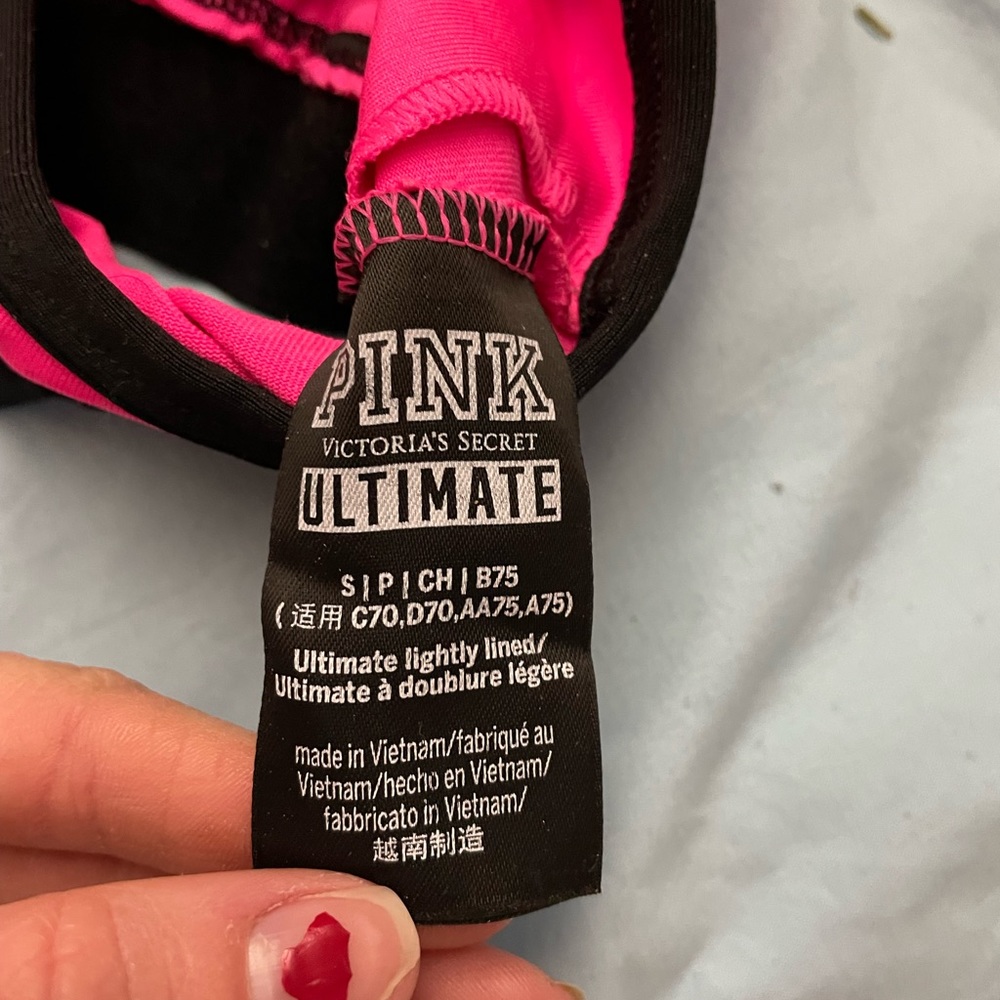 Hot Pink Victoria’s secret sports bra - Picture 3 of 3